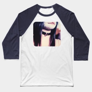 Vintage Catgirl Photo Baseball T-Shirt